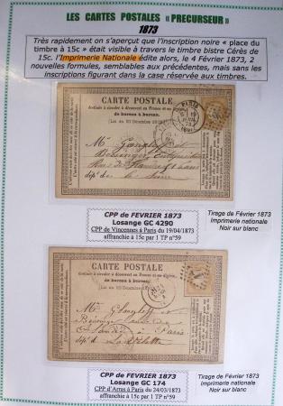 1875-90 Belle collection de cartes postales précurseurs