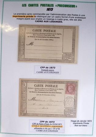 1875-90 Belle collection de cartes postales précurseurs