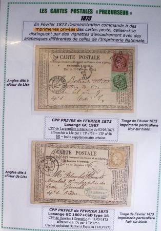 1875-90 Belle collection de cartes postales précurseurs