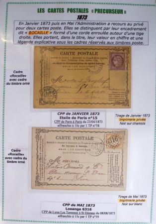 1875-90 Belle collection de cartes postales précurseurs