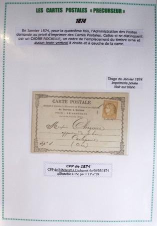 1875-90 Belle collection de cartes postales précurseurs