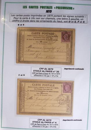1875-90 Belle collection de cartes postales précurseurs