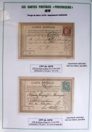 1875-90 Belle collection de cartes postales précurseurs