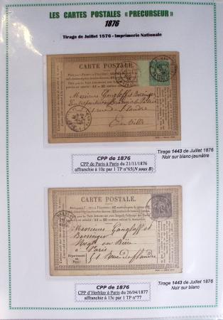 1875-90 Belle collection de cartes postales précurseurs