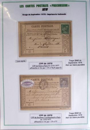 1875-90 Belle collection de cartes postales précurseurs