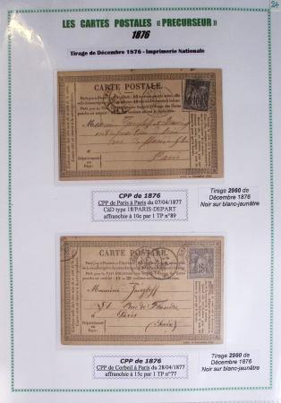 1875-90 Belle collection de cartes postales précurseurs