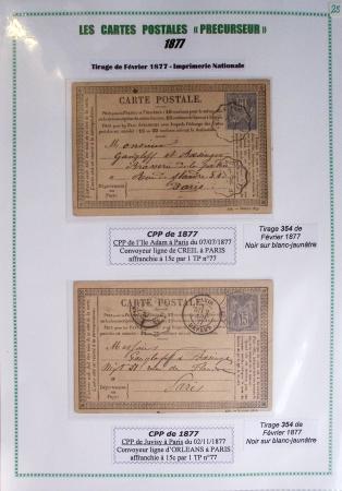 1875-90 Belle collection de cartes postales précurseurs