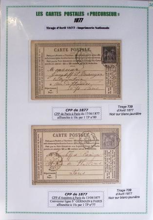 1875-90 Belle collection de cartes postales précurseurs