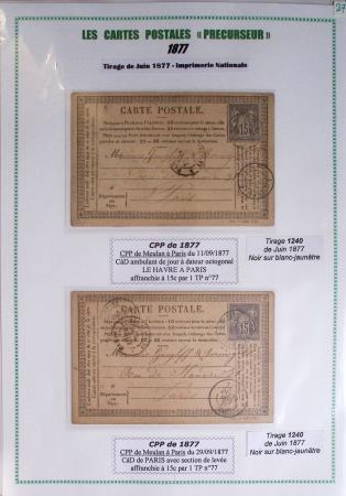 1875-90 Belle collection de cartes postales précurseurs