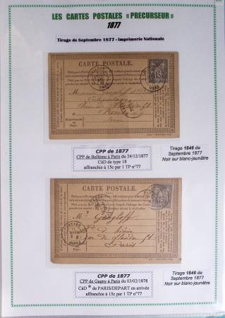 1875-90 Belle collection de cartes postales précurseurs