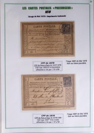 1875-90 Belle collection de cartes postales précurseurs
