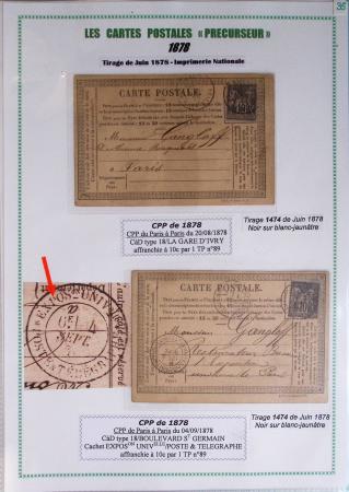 1875-90 Belle collection de cartes postales précurseurs