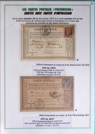 1875-90 Belle collection de cartes postales précurseurs
