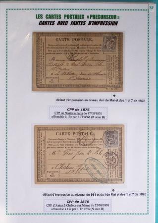 1875-90 Belle collection de cartes postales précurseurs