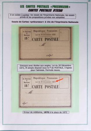 1875-90 Belle collection de cartes postales précurseurs