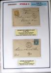 1863-76 Importante collection d'Étoiles chiffrées sur