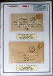 1863-76 Importante collection d'Étoiles chiffrées sur