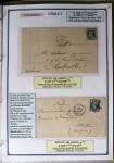 1863-76 Importante collection d'Étoiles chiffrées sur