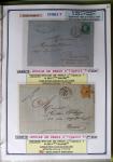 1863-76 Importante collection d'Étoiles chiffrées sur