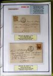 1863-76 Importante collection d'Étoiles chiffrées sur