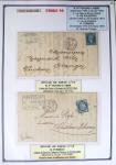 1863-76 Importante collection d'Étoiles chiffrées sur