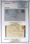 1863-76 Importante collection d'Étoiles chiffrées sur