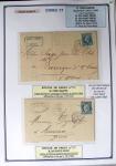 1863-76 Importante collection d'Étoiles chiffrées sur