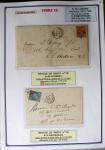 1863-76 Importante collection d'Étoiles chiffrées sur