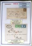 1863-76 Importante collection d'Étoiles chiffrées sur