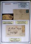 1863-76 Importante collection d'Étoiles chiffrées sur