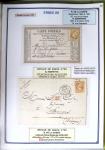1863-76 Importante collection d'Étoiles chiffrées sur