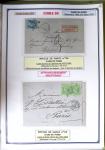 1863-76 Importante collection d'Étoiles chiffrées sur