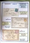 1863-76 Importante collection d'Étoiles chiffrées sur
