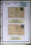 1863-76 Importante collection d'Étoiles chiffrées sur