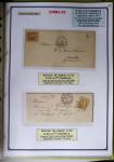 1863-76 Importante collection d'Étoiles chiffrées sur