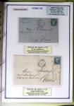 1863-76 Importante collection d'Étoiles chiffrées sur