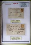1863-76 Importante collection d'Étoiles chiffrées sur