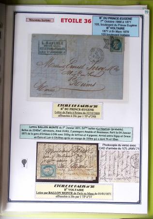 1863-76 Importante collection d'Étoiles chiffrées sur