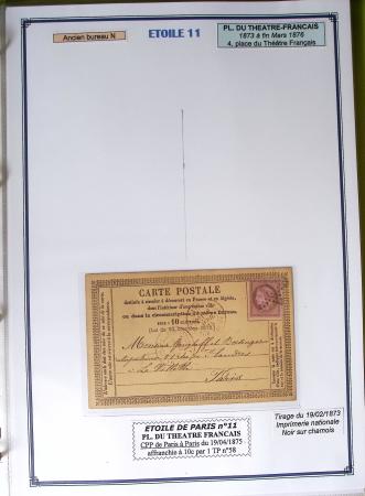 1863-76 Importante collection d'Étoiles chiffrées sur