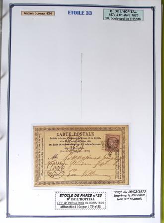 1863-76 Importante collection d'Étoiles chiffrées sur