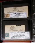1863-76 Importante collection d'Étoiles chiffrées sur