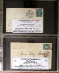 1863-76 Importante collection d'Étoiles chiffrées sur