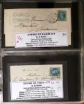 1863-76 Importante collection d'Étoiles chiffrées sur
