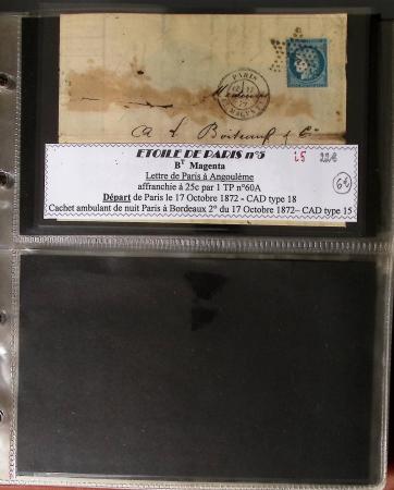 1863-76 Importante collection d'Étoiles chiffrées sur