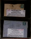 1863-76 Importante collection d'Étoiles chiffrées sur
