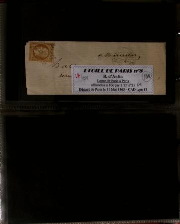 1863-76 Importante collection d'Étoiles chiffrées sur