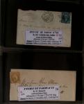1863-76 Importante collection d'Étoiles chiffrées sur