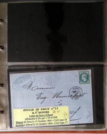 1863-76 Importante collection d'Étoiles chiffrées sur