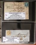 1863-76 Importante collection d'Étoiles chiffrées sur
