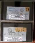 1863-76 Importante collection d'Étoiles chiffrées sur